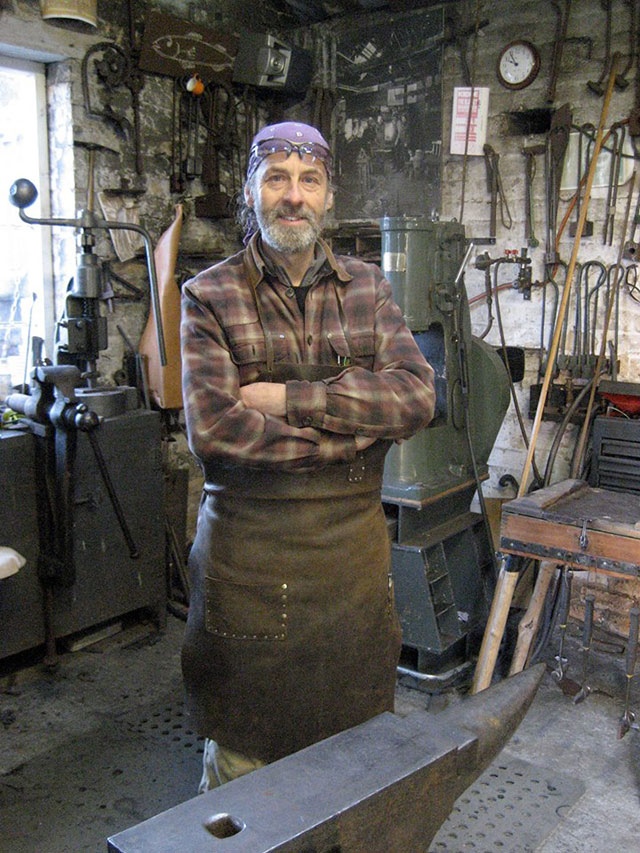 Stephen Lunn, a blacksmith from Red Row, was one of the instigators of the Forge In event in 2004.