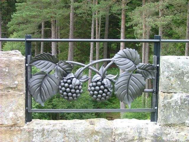 Brian Russell was inspired by the fruits of the forest for his panel, created during the exciting Forge In weekend held at Kielder Castle in 2004.